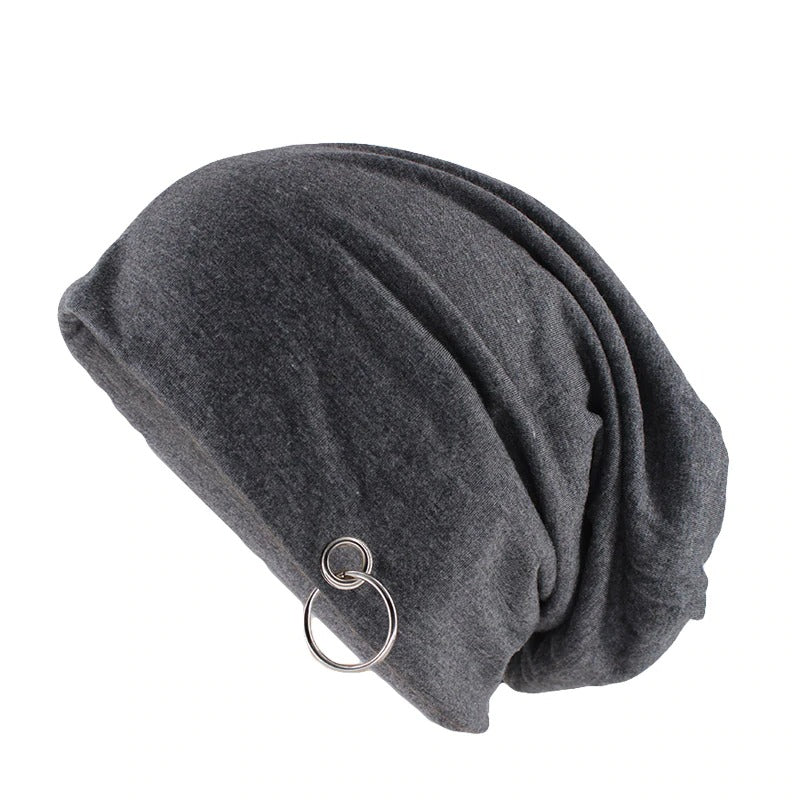Adult Unisex Warm Beanies With Hoop / Alternative Autumn and Winter Fashion - HARD'N'HEAVY
