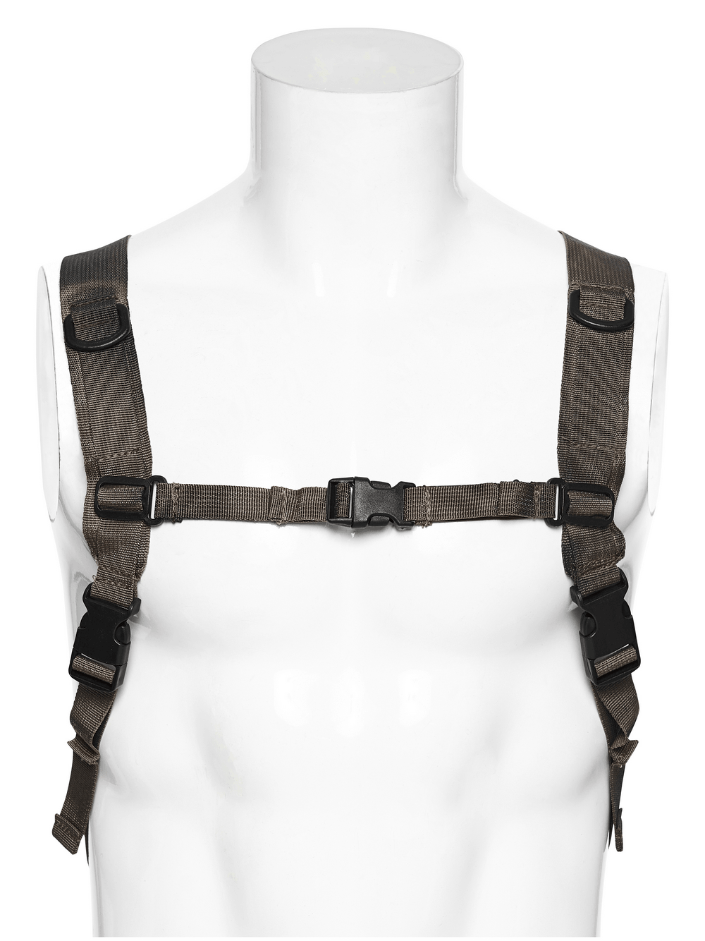 Punk Hydration Backpack with Chains and Studs adjustable harness straps on display