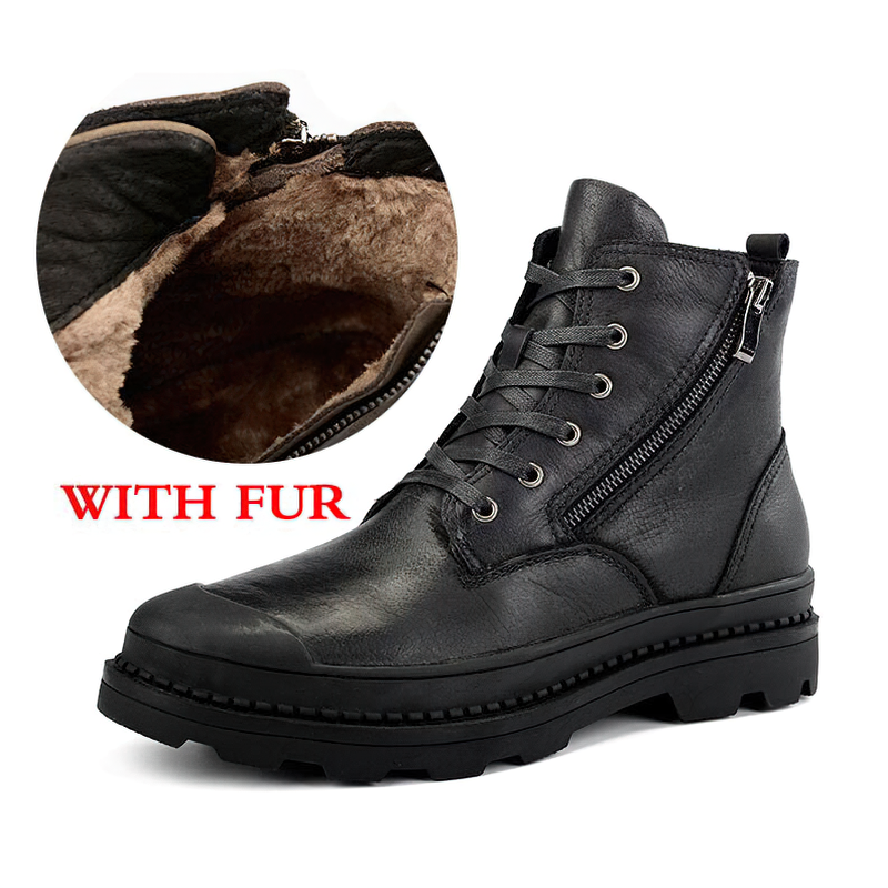 Rock Style Boots For Men / Fashion Ankle Boots / Mens Footwear Of Genuine Leather - HARD'N'HEAVY