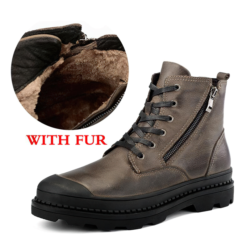 Rock Style Boots For Men / Fashion Ankle Boots / Mens Footwear Of Genuine Leather - HARD'N'HEAVY